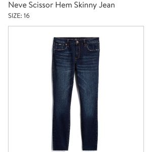 STS Blue 
Neve Scissor Hem Skinny Jeans
Size 16